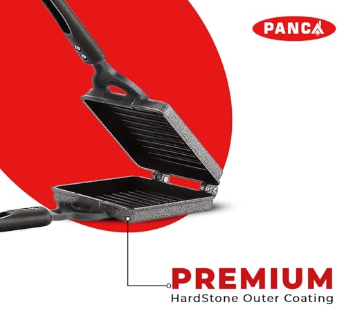 Image of PANCA Non-Stick Jumbo Grill Gas Toaster Premium Big Bread Sandwich Maker Griller with Bakelite Handles (Magnum Toaster)