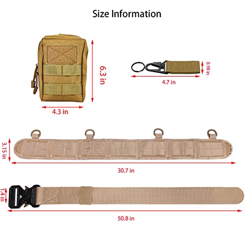 Ratulie Tactical Battle Belt Set Slim Airsoft Molle Belts Hunting Game Belts And Bags Safe Life Defense Belts #TOP4