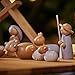 HABA Wooden Nativity Set - Family Keepsake Manger Scene & Nativity Set for Kids in Natural Colors - 13 Sturdy Beechwood Pieces - Made in Germany