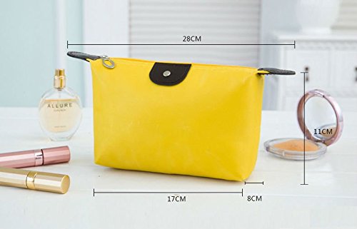 Miniatura 3 de AKOAK Bolso cosmético de nylon impermeable multifuncional - Amarillo - Viajes