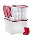IRIS Holiday Wing Lid Organizer Set with 75 Ornament Dividers