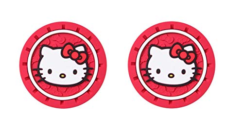 Hello Kitty Heavy Duty Rubber Auto Cup Coaster 2 pc