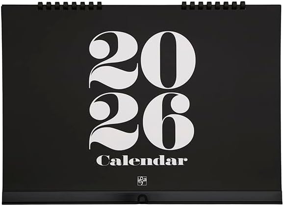 伊東屋 2026 ブラック ウォールカレンダー