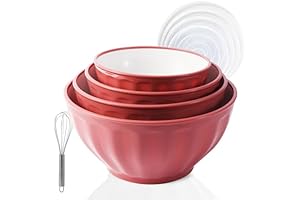 Enlivening Red Mixing Bowls with Lids: An Ode to Kitchen Versatility