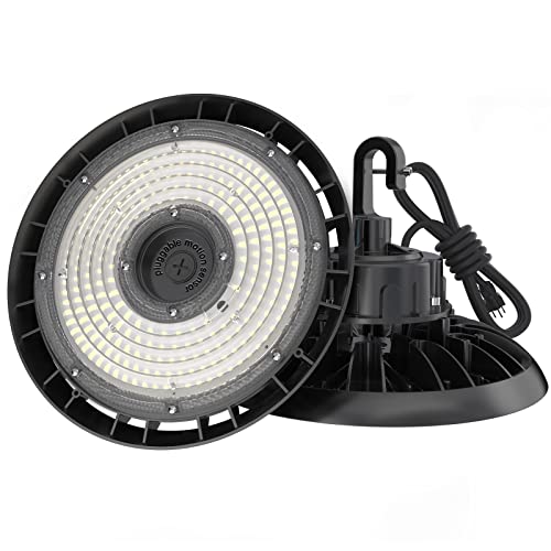 HYPERLITE High Bay LED Light 200W 28000LM 5000K 5' Cable with US Plug 850W MH/HPS Eqv. LED High Bay Light with Sensor Function(Extra Purchase), IP65 Commercial Warehouse Garage Barn Gym Area Light HYPERLITE High Bay LED Light 200W 28000LM 5000K 5' Cable with US Plug 850W MH/HPS Eqv. LED High Bay Light with Sensor Function(Extra Purchase), IP65 Commercial Warehouse Garage Barn Gym Area Light