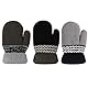 QKURT 3 Paare Kleinkind Stretch-Fäustlinge, Kinderhandschuh Verdickte Strickhandschuhe Winterhandschuhe Warme Handschuhe für 1-3 Jahre Junge Mädchen Draußen