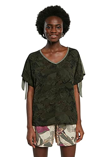 T-shirt vert Desigual Staten Island pour femme au style unique