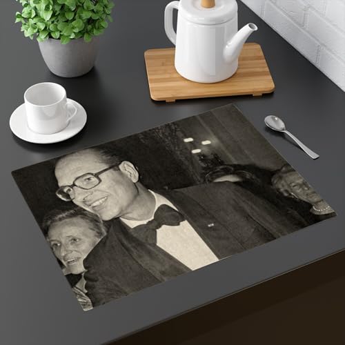 Sets de table lin Jacques Chirac idée cadeau originale pour crémaillère - 3