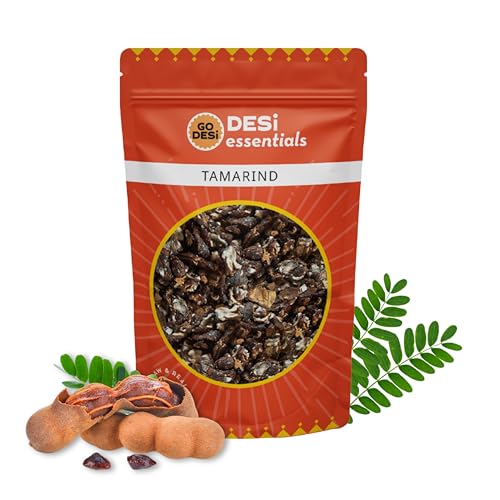 Image of GO DESi Seedless Tamarind Slab, 500 grams, Imli, 100% Clean and Fresh, Soft and Delicious, 2 x 250 g