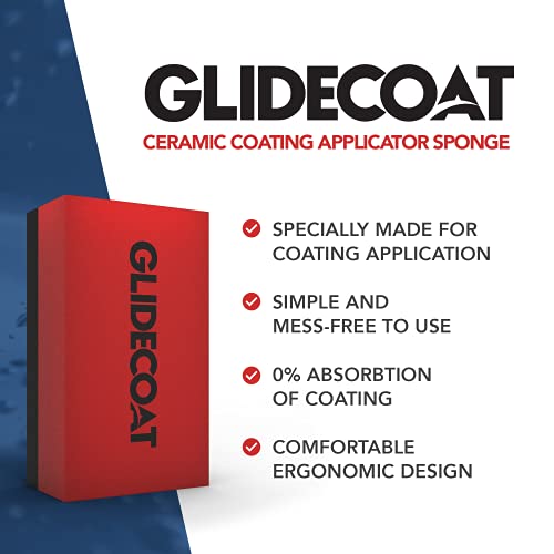 Glidecoat Ceramic Coating Applicator Sponges 6 Pack- Applicator Pads Detailing For Cars, Boats, Motorcycles, Motorhomes, Quad Bikes And More - Non-Absorbing - Effortless Application On Any Vehicle! #TOP1