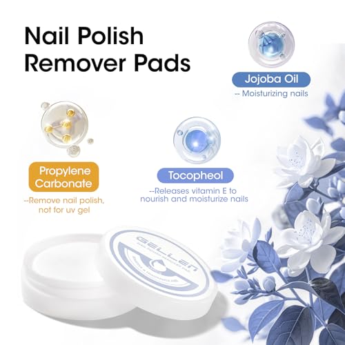 Image of GELLEN Nail Polish Remover Jar, Fragrance Acetone Free, 5-9s Quick Removal