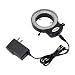iDili AC 100~240V Adjustable Microscope Light Source LED Ring Light Industrial Light Source 144 Lamp Beads 63MM MIC-209 Fully Transparent Shade