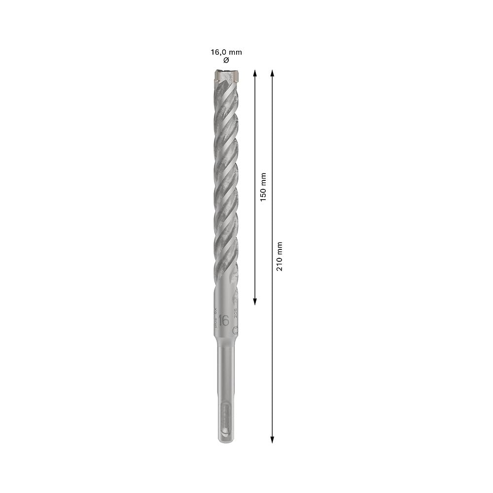 Bosch 1x PRO SDS plus-5X Kırıcı Delici Delme Ucu (Donatılı Beton, Beton, Ø 16,00 mm, Professional Aksesuar Kırıcı Delici)