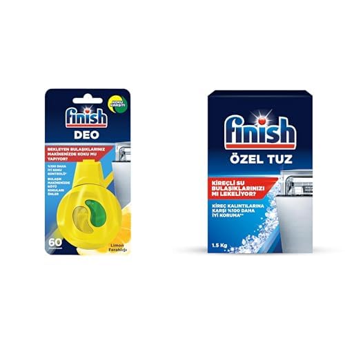 Reckitt Finish Deo Bulaşık Makinesi Kokusu - Limonlu ve Finish Bulaşık Makinesi Tuzu (1 x 1500 g)