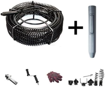 12M Household Drain Pipe Dredger Sewer Dredging Machine Extension Spring Set
