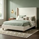 WEUP 56 Inch Corduroy Wingback Queen