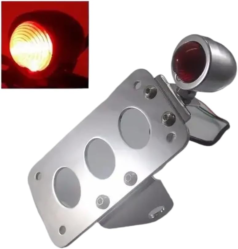 クロームブレットサイドテールライトランプ 12V 自動車オートバイ部品と互換性部品番号 VT XL