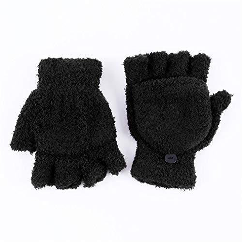 Sevenfly Winter Gloves Warm Flip Fingerless Gloves Mittens for Women Gifts2