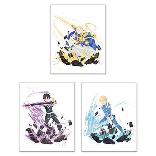 Watercolor Sword Art Online: Alicization - War of The Underworld Poster Prints