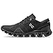 on Running Women's Sneaker Cloud X, Black/Asphalt, 8