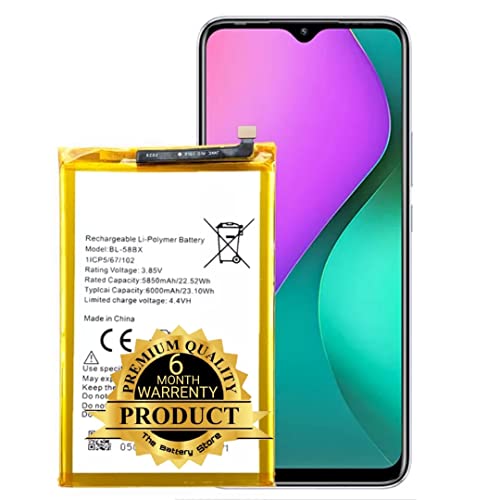 Image of THE BATTERY STORE Orignal Battery BL-58BX for Infinix Hot 9 / Hot 9 Play / X650C / X650B / X650D / X680 / X680B / X680C / 58BX -(6000mAh) 6 Months Warranty (for 58BX)