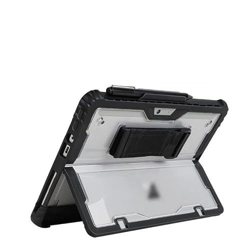 LUNBER-ARMOR�EFor Surface Pro �P�[�X 12�C���` �ϏՌ� �N���A �J�o�[ �T�[�t�F�X �v�� 2�d�\�� �N���A�P�[�X/�J�o�[ TPU �Ў莝�� �y���z���_�[�t�� �X�^���h�@�\ ������ �x���g�t��