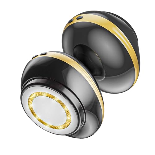 Depsoul Body Massager, 2 in 1 Professional Wireless Electric Massager with 3 Gears for Belly, Waist, Leg, Butt, Arm (Black)