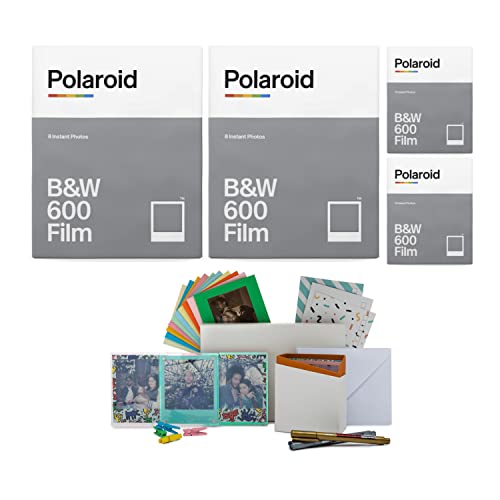 Paquete de película instantánea Polaroid Originals en blanco y negro para cámaras Polaroid 600 (5 artículos) miniatura 1