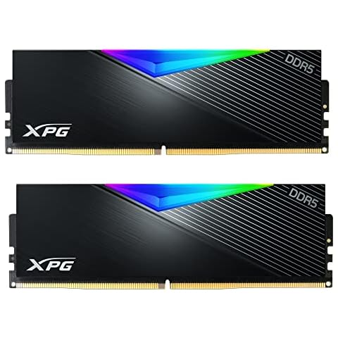 XPG Lancer DDR5 RGB 6000MHz 32GB CL40-40 UDIMM 288-Pin Desktop SDRAM RAM Kit Schwarz Cover