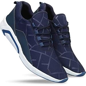 layasa Men’s Air Series Mesh Running Shoes (Size: 9 UK, Color: Blue)