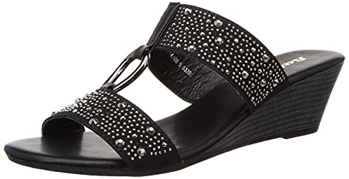 Bata womens Taliah Black Wedge Sandal - 4 UK (7616100) (B0B6VT9N8X) Amazon Price History, Amazon Price Tracker