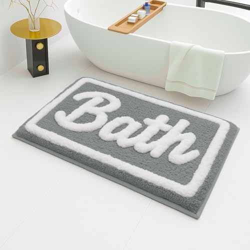 Image of Luxe Home Super Soft Canada Bath Bath Mat Non-Slip Machine Washable Bathroom Mat for Home, Bedroom and Living Room (40x60 cm) - Pack of 1