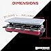 Swissmar Classic 8-Person Raclette Party Grill - Indoor Electric Grill & Griller with Granite Stone Grill Plate - Red