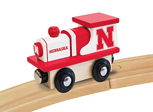 Image of Masterpieces NCAA Wooden Toy Train Engine - Officially Licensed - Nebraska Cornhuskers