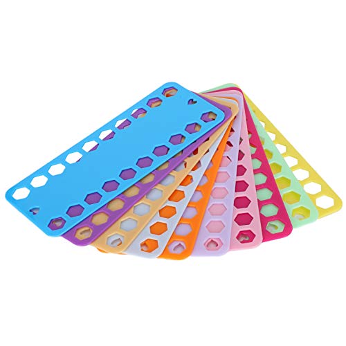 Floss Organizer, Cross Stitch Supplies 1Pc Digital Sign Colorful 20Pcs Embroidery Floss Organizer Cross Stitch Threads Organizer Embroidery Plastic Winding Board for Thread Craft