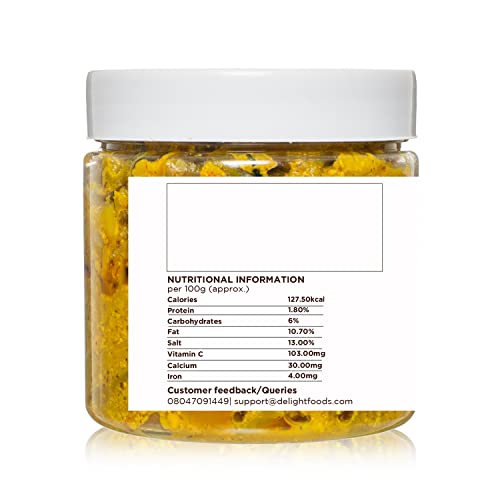 Delight Foods Punjabi Green Chilli Pickle 350g |Hari Mirchi Achaar| Indian Preserve, Chutney, UppinKai, Chakna