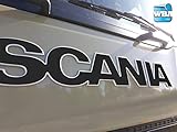 scania emblem grill beleuchtet Aufkleber schwarz matt W.B.A. Aufkleber passend für Scania Emblem der Serie S und R ab Bj. 2017 schwarz matt