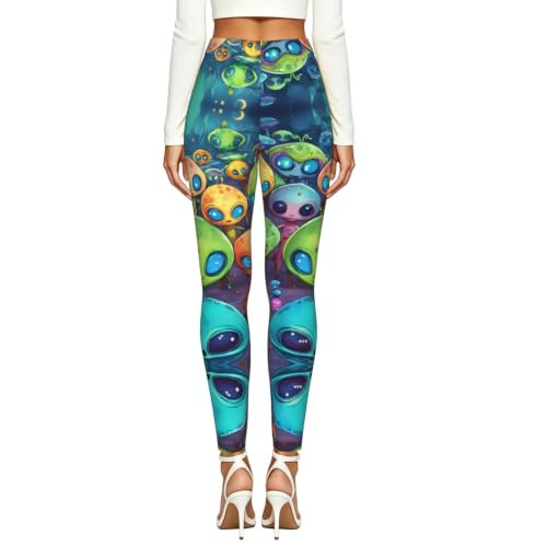 Leggings de compresión para mujer con estampado de astronauta 3