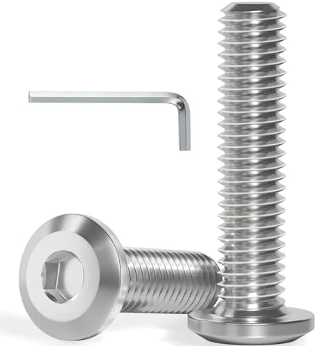 Amazon.com: M6-1.0 x 14mm Flat Head Socket Cap Screws, Stainless Steel ...