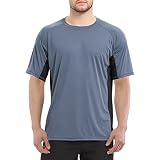 [Sillictor] ラッシュガード 半袖 メンズ ゆったり 冷感 ラッシュ tシャツ オーバーウェア 水着 大きいサイズ スポーツ スイム シャツ 夏 【通気速乾＆UVカット】 yc3011dgr-blk-3XL