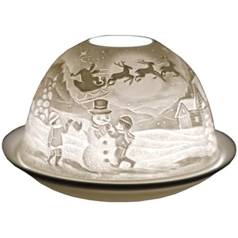 Snowman Porcelain Tealight Holder by Cello Cover