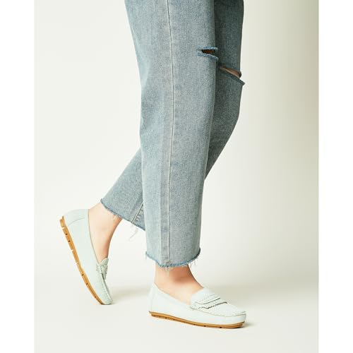 Image of Women's Business Loafers Work Casual Flats Shoes Lightweight Penny PU Leather Slip On Walking Shoes