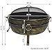Sunnydaze 34-Inch Large Fire Pit for Outside - Wood-Burning Fire Pit Bowl for Outdoors with Spark Screen, Log Poker, and Grate