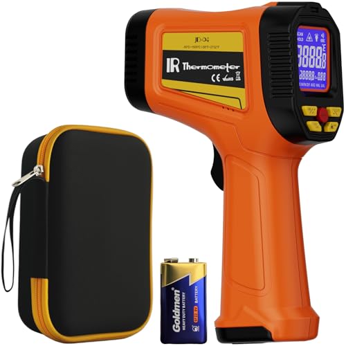 Image of Dual-Laser Infrared Thermometer, -58F to 2732F (-50C to 1500C) Temperature Gun, 50:1 Non-Contact Temp Gun for Metal Smelting, Furnace, HVAC, Pizza Oven & Engine Diagnostics