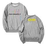 merch kpop katseye gnarly 2025 bellissimo caos girocollo manica lunga streetwear uomini donne pullover felpe, grigio, m