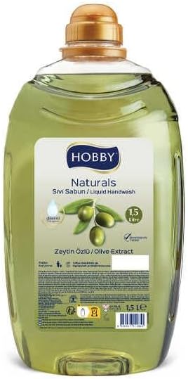 Hobby Sıvı Sabun Naturel Zeytin 1500 Ml