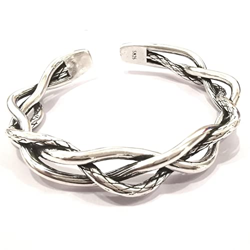 Bracelet tissé à trois couches au fini texturé haut de gamme