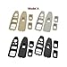 XVBILM Car Interior Door Carbon Fiber Beige Black Window Regulator Switch Panel Cover Trim Compatible 1 3 4 Series F20 F30 F31 F34 F35(Color:Model A Beige Set)