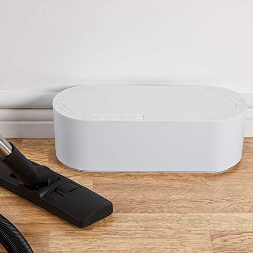 D-Line Cable Management Box, Cord Organizer Box To Hide & Conceal Power Strips, Desk Cable Management Solution, Made From Electrically Safe Abs Material - 16.5" (L) X 6.5" (W) 5.25" (H) - White #TOP7