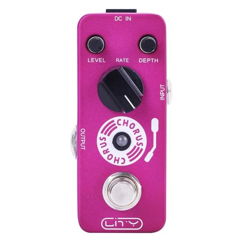 Pédale de chorus pour guitare électrique mini effet vintage avec dérivation réelle